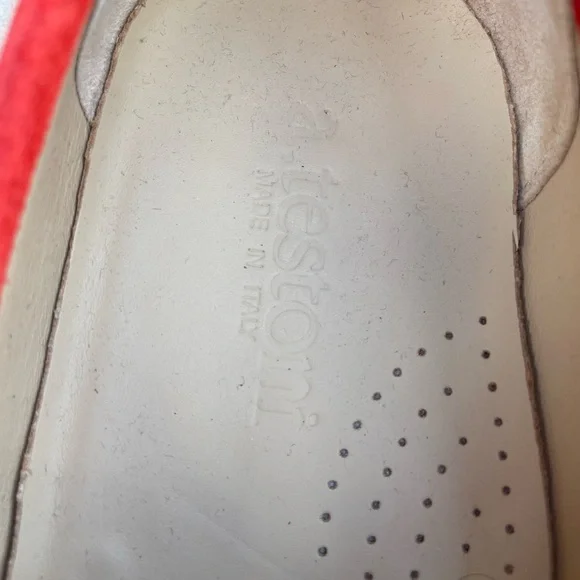 A.TESTONI loafers red